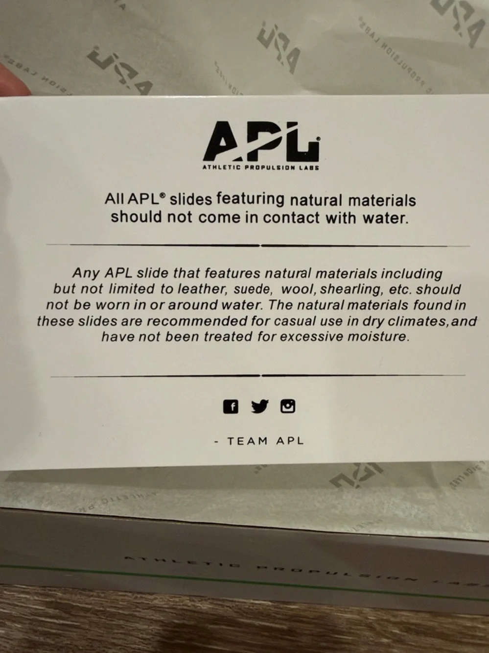 APL athletic propulsion